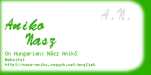 aniko nasz business card